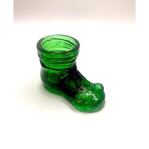 Boyd Glass Emerald Green Hobo Boot Toothpick Holder – Degenhart Mold